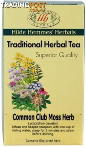 Hilde Hemmes Common Club Moss Herb 50gm - Hilde Hemmes Herbals - 9315915006070