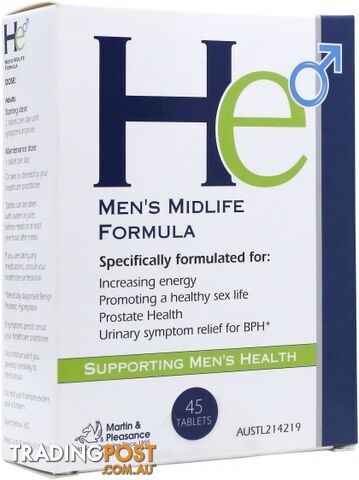 Martin & Pleasance He Men's Midlife Formula 45tabs - Martin & Pleasance - 9324294001910