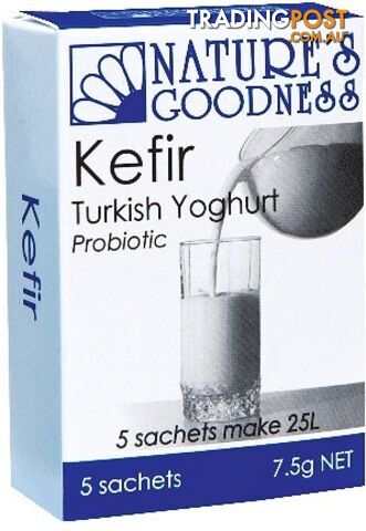 Natures Goodness Kefir Turkish Yoghurt Probiotic 5 Sachets - Natures Goodness - 9311968111129