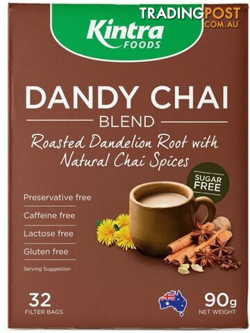 Kintra Foods Roasted Dandelion Chai 32 Teabags - Kintra Foods - 9341709000481