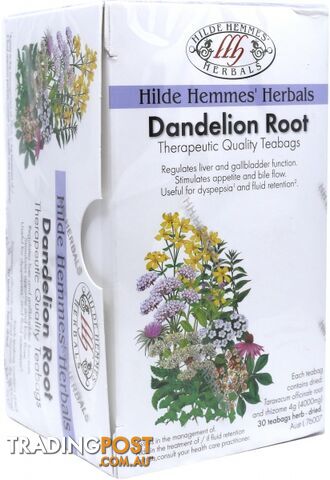 Hilde Hemmes Dandelion Root - 30Teabags - Hilde Hemmes Herbals - 9315915004076