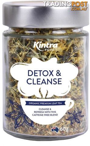 Kintra Foods Detox Cleanse Leaf Tea 60g Jar - Kintra Foods - 9341709000764