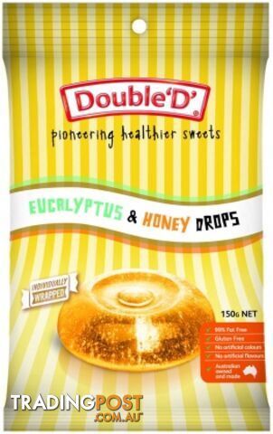 Double D Eucalyptus & Honey Drops 150g - Double D - 9310481000262
