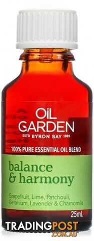 Oil Garden Balance & Harmony  Pure Essential Oil Blends 25ml - Oil Garden - 9312658200086