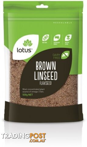 Lotus Brown Linseed ( Flaxseed ) 500g - Lotus - 9317127062714