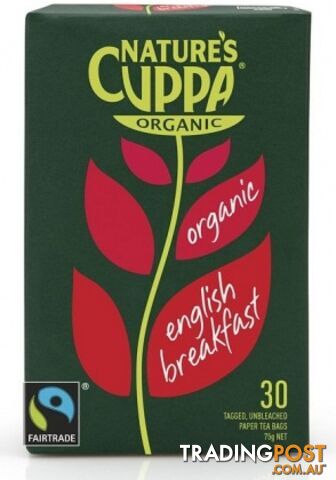 Natures Cuppa Organic English Breakfast 25 Teabags - Nature's Cuppa - 9311367000833