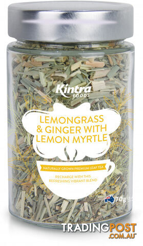 Kintra Foods Loose Leaf Lemongrass, Ginger & Lemon Myrtle 70g - Kintra Foods - 9341709000931