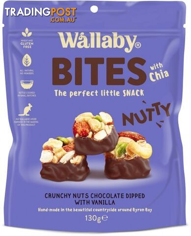 Wallaby Nutty Bites with Chia Vanilla  130g - Wallaby - 9314943000319