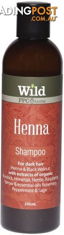 Wild Henna Hair Shampoo 250ml - Wild by PPC Herbs - 9327842000151