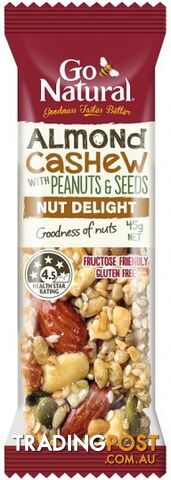 Go Natural Almond & Cashew Bar 16x45g - Go Natural - 93450645