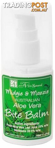 Tri-Natural Midgie & Mossie Australian Aloe Vera Bite Balm 120ml - Tri-Natural - 9333005004225