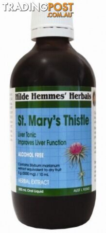 Hilde Hemmes St Marys Thistle Liver Tonic 200ml - Hilde Hemmes Herbals - 9315915003253