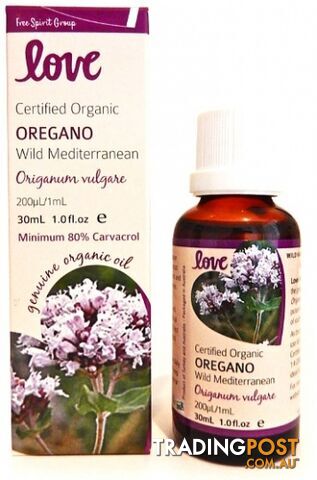 Love Oils Organic Oregano Oil 30ml - Love Oils - 9347986005850