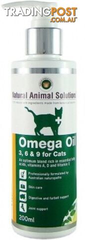 Natural Animal Solutions Omega Oil 3,6&9 Cats 200ml - Natural Animal Solutions - 9341976000078