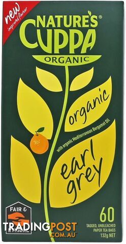 Natures Cuppa Earl Grey 60 Teabags - Nature's Cuppa - 9311367000376