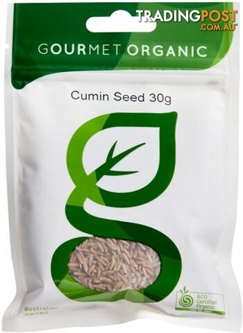 Gourmet Organic Cumin Seeds 30g Sachet x 1 - Gourmet Organic Herbs - 9332974000412