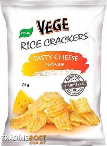 Vege Rice Cracker Cheese  5x75g - Vege Chips - 9315991023886