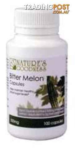 Natures Goodness Bitter Melon Capsules 500mg/100s - Natures Goodness - 9311968111549