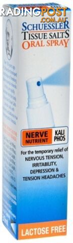 Schuessler Tissue Salts Oral Spray Kali Phos - Nerve Nutrient 30ml - Martin & Pleasance - 9324294000951