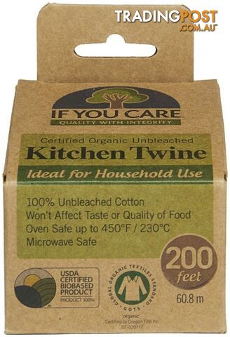 If You Care Organic Unbleached Kitchen Twine 60.8m - If You Care - 770009050015