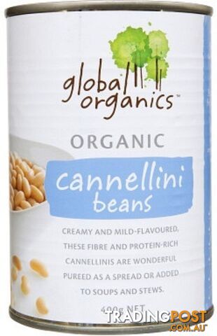 Global Organics Cannellini Beans 400g - Global Organics - 9326721009278