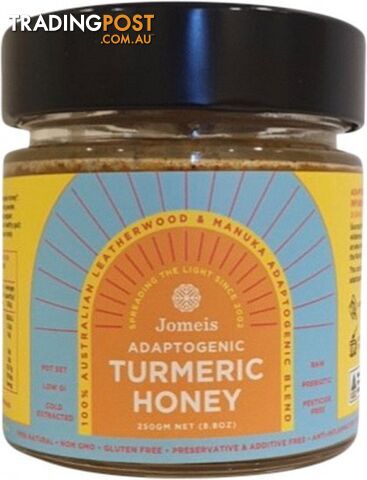 Jomeis Adaptogenic Turmeric Honey  250g - Jomeis Fine Foods - 9333725000644