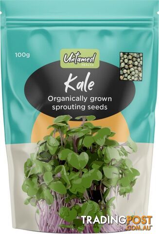 Untamed Kale Earth-Friendly Sprouting Seeds  100g - Untamed Health - 9325307000562