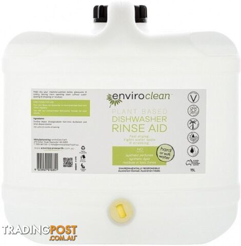 Enviro Clean Rinse Aid Concentrate 15L - Enviro Care - 9325937010351