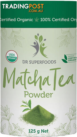 Dr Superfoods Organic Matcha Tea Powder 125g - Dr Superfoods - 0680569417916