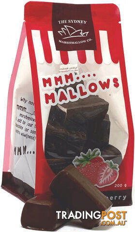 The Sydney Marshmallow Co Chocolate Strawberry Marshmallow  200g - The Sydney Marshmallow Co - 9338713000538