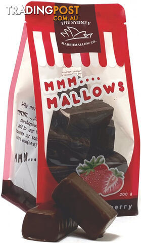 The Sydney Marshmallow Co Chocolate Strawberry Marshmallow 200g - The Sydney...