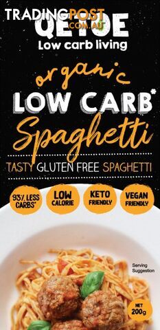 Qetoe Organic Low Carb Spaghetti  200g - Qetoe - 9357392000004