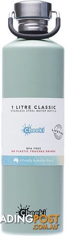 Cheeki Stainless Steel Bottle Pistachio 1L - Cheeki - 9342192004567