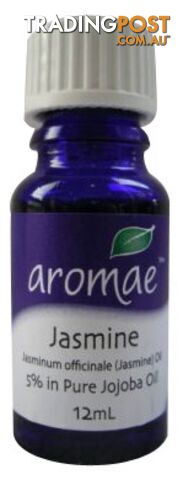 Aromae Jasmine 5% in Pure Jojoba Essential Oil 12mL - Aromae Essential Oils - 9339059000077