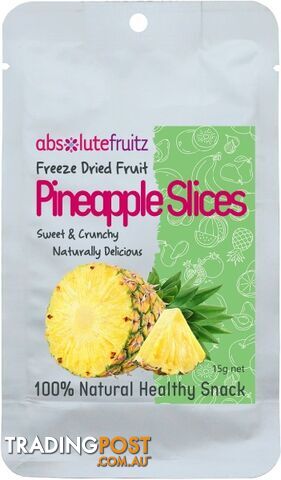 Absolutefruitz Freeze Dried Pineapple 15g - Absolutefruitz - 9334827002550
