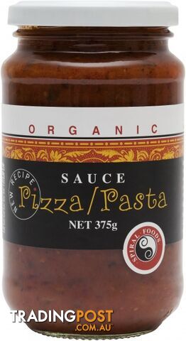 Spiral Organic Pizza / Pasta Sauce 375g - Spiral Foods - 9312336790038
