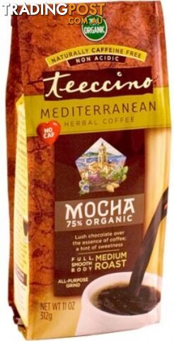 Teeccino Mocha Chicory Herbal Coffee 312g - Teeccino Caffeine Free - 795239800803