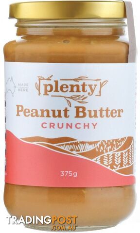 Plenty Peanut Butter Crunchy 375g - Plenty - 9311964003107