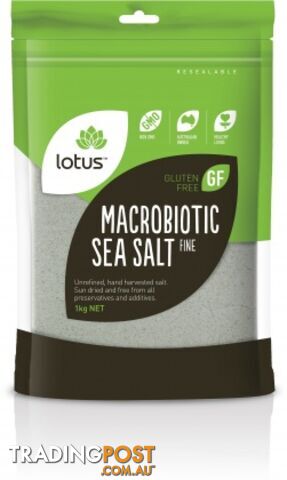 Lotus Macrobiotic Sea Salt - Fine 1kg - Lotus - 9317127639510