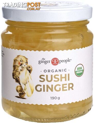 The Ginger People Sushi Ginger Organic 12x190g - The Ginger People - 734027984035