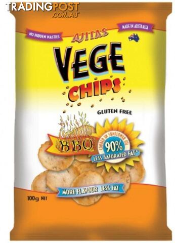 Vege Chips BBQ 6x100g - Vege Chips - 9315991022025