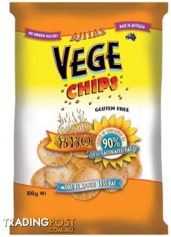 Vege Chips BBQ 6x100g - Vege Chips - 9315991022025