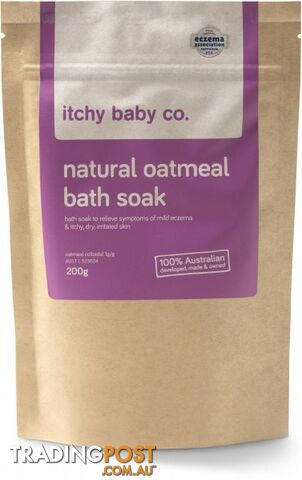 Itchy Baby Co Natural Oatmeal Bath Soak 200g Pouch - Itchy Baby Co - 9346630099986