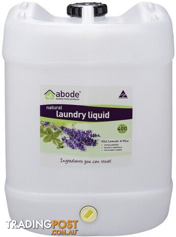 Abode Laundry Liquid Lavender & Mint (Drum + tap)15L - Abode - 9343188002079