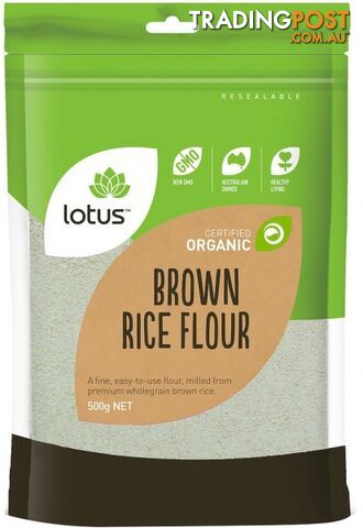 Lotus Organic Brown Rice Flour 500g - Lotus - 9317127638070