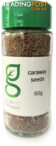 Gourmet Organic Caraway Seed Shaker 60g - Gourmet Organic Herbs - 9332974000542