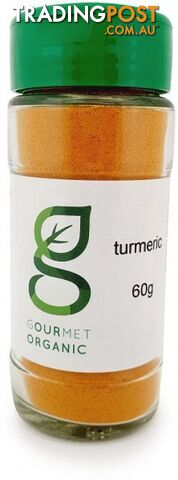 Gourmet Organic Turmeric Shaker 60g - Gourmet Organic Herbs - 9332974003086