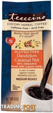 Teeccino Dandelion Caramel Nut Chicory Herbal Coffee 284g - Teeccino Caffeine Free - 795239832200