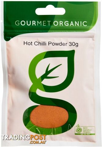 Gourmet Organic Chilli Hot Powder 30g Sachet x 1 - Gourmet Organic Herbs - 9332974000122