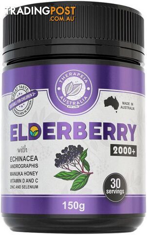Therapeia Australia Elderberry 2000+  135g - Therapeia Australia - 34966893147